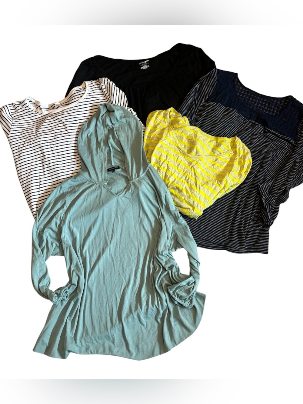 Bundle of 5 Lane Bryant Plus Size Women's Casual Long Sleeve Tops & Shirts